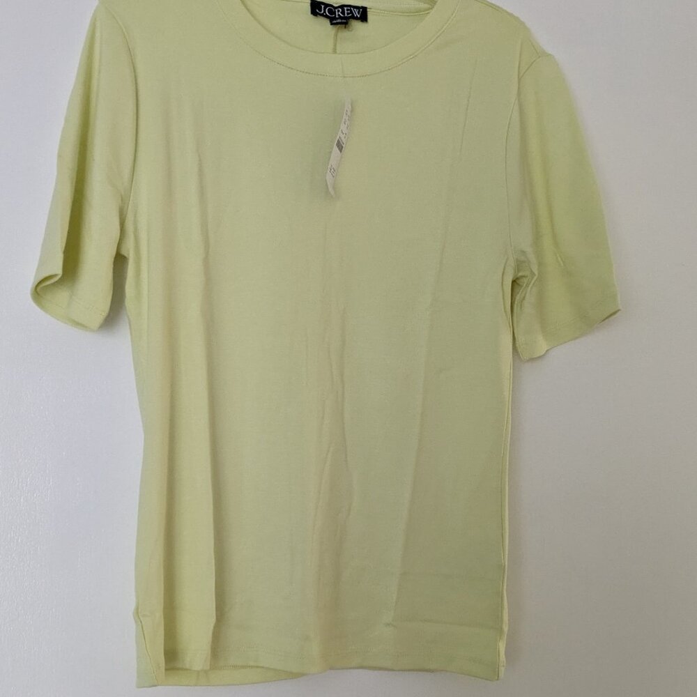 J. Crew Refined Rib Elbow-sleeve T-shirt Med